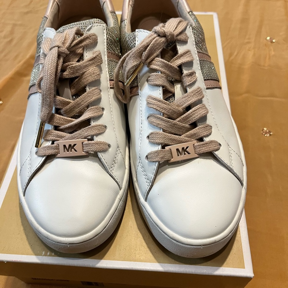 Michael Kors Glitter Chain Mesh Sneakers